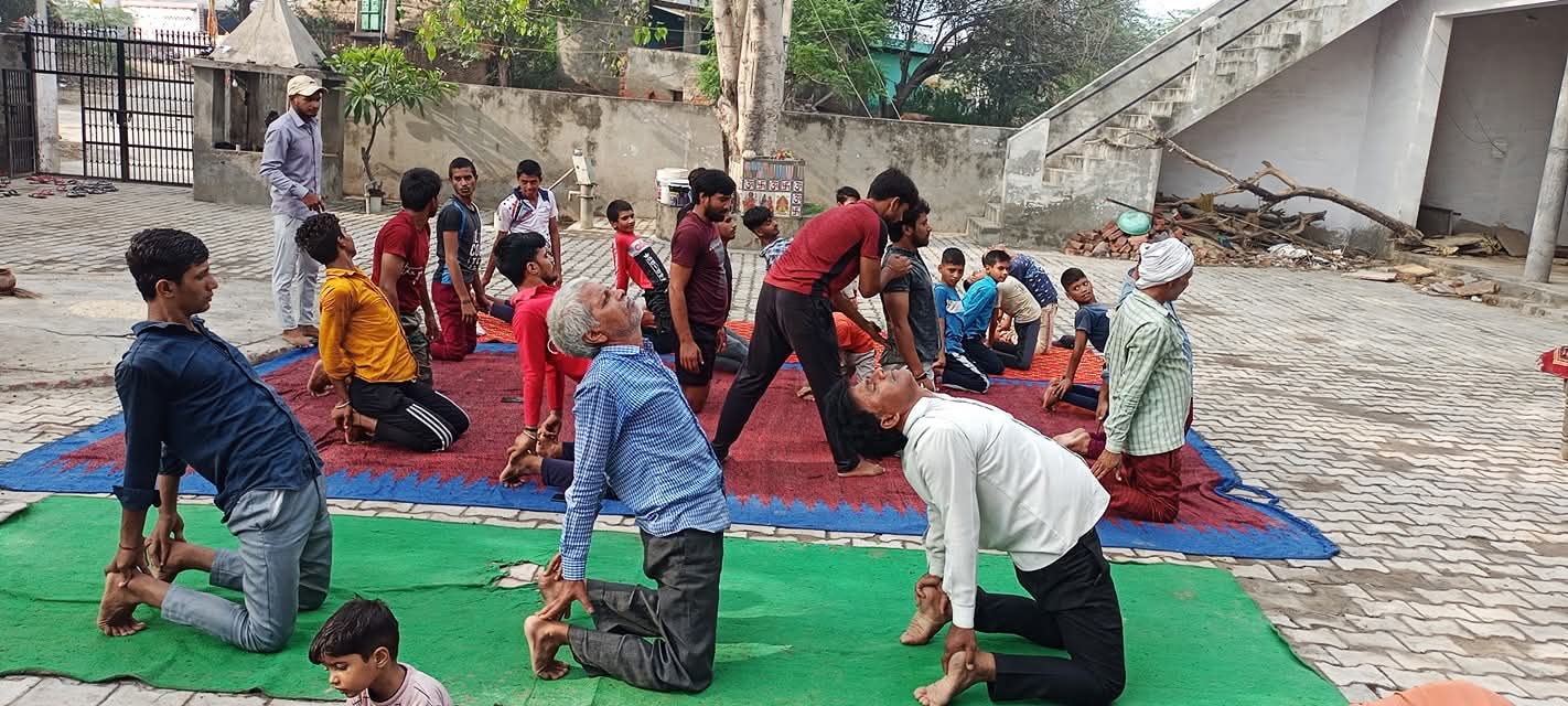 Kaivalya Foundation camp — Yoga for Every Age: Elders and youth practicing side by side